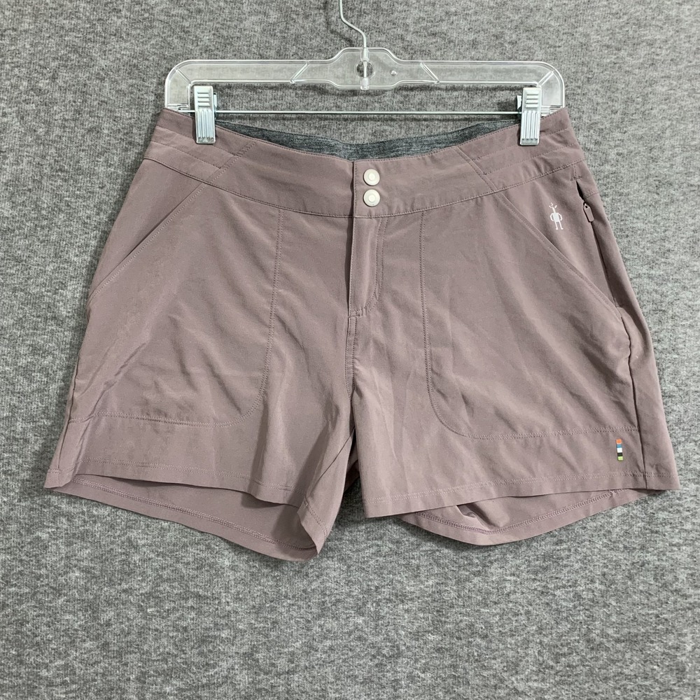 Smartwool Hiking Shorts Womens Medium Merino Wool Sport Run 4" Gorpcore Purple